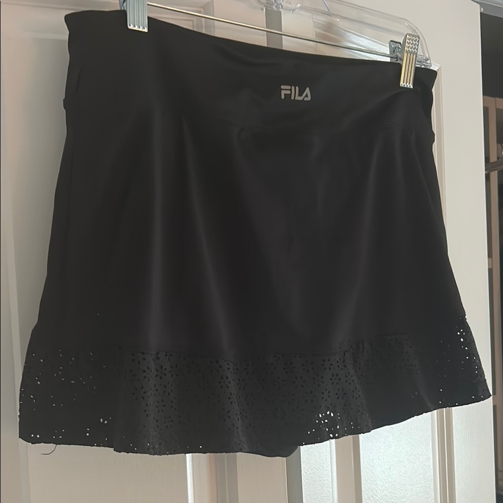 Fila Navy Mini A-Line with Eyelet trim